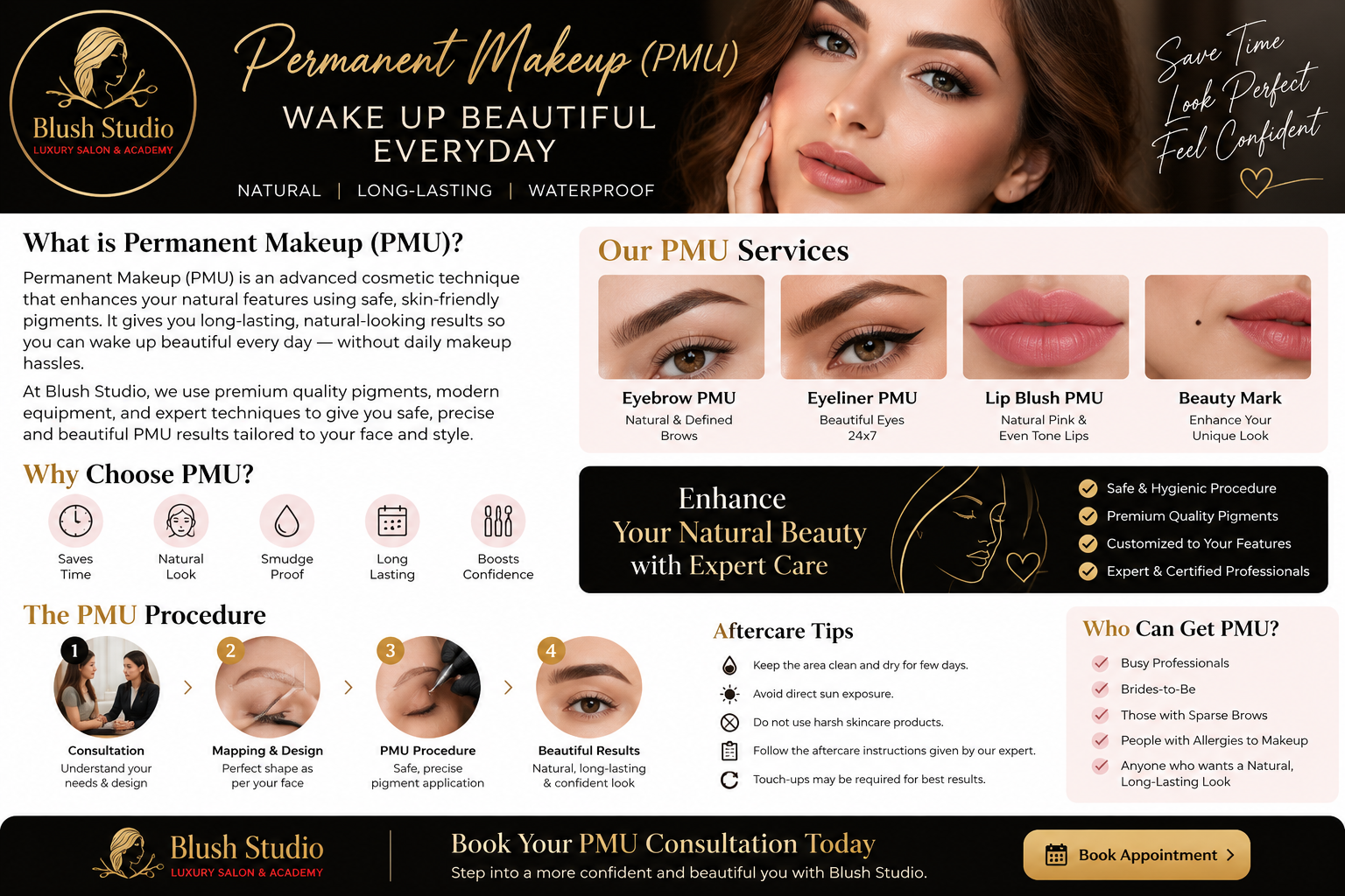 Permanent Makeup (PMU) at Blush Studio – Beautiful Brows, Lips & More