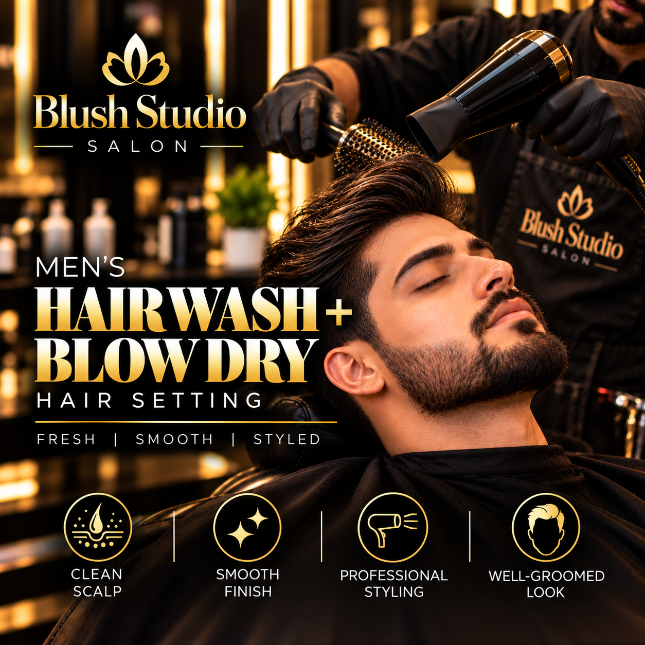 Hair Wash + Blow Dry / Hair Setting