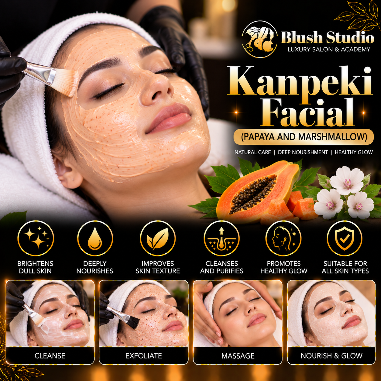 KANPEKI FACIAL ( PAPAYA AND MARSHMALLOW)